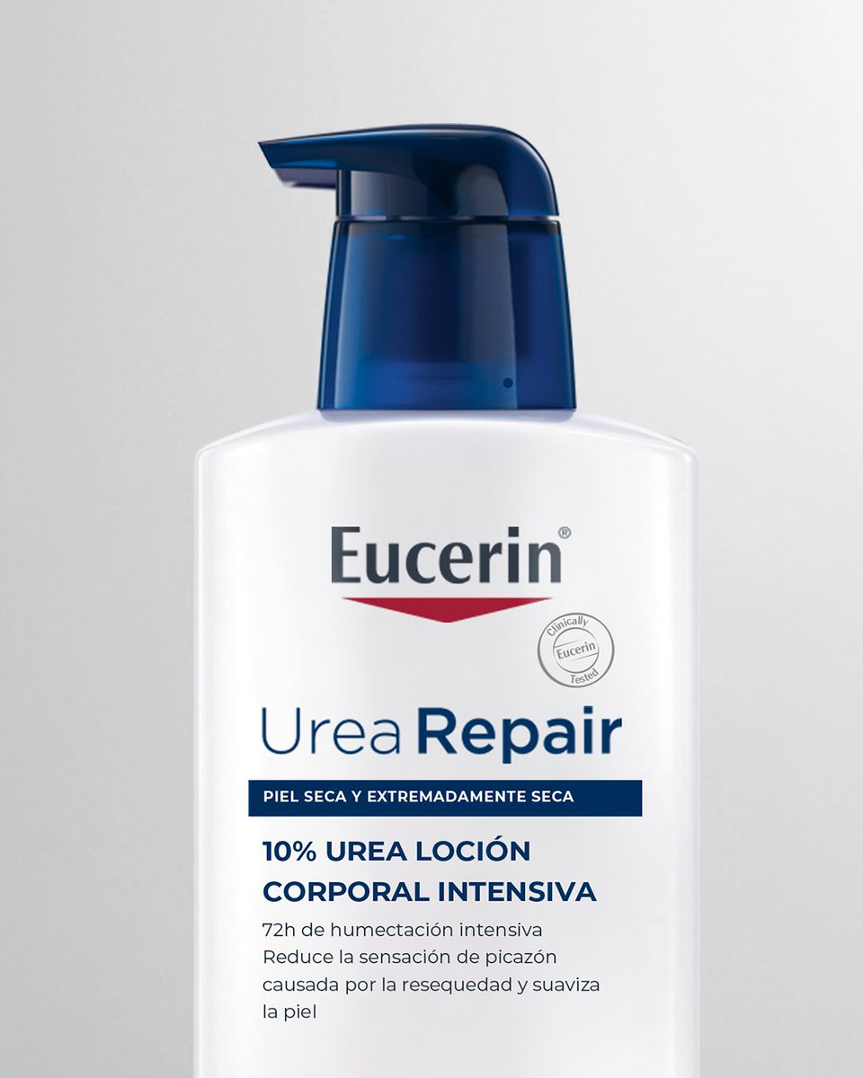 EucerinES's tweet photo. 💦 #UreaRepair Loción contiene un triple complejo hidratante para la #pielseca:
1) 10 % de urea ➡️ hidrata de manera intensiva y suaviza la piel.
2) NMF ➡️ mejoran la capacidad de retención de agua.
3) Ceramidas ➡️ refuerzan la barrera cutánea.
👉https://t.co/4yU8H5eWUu https://t.co/x2TgYNyeD1