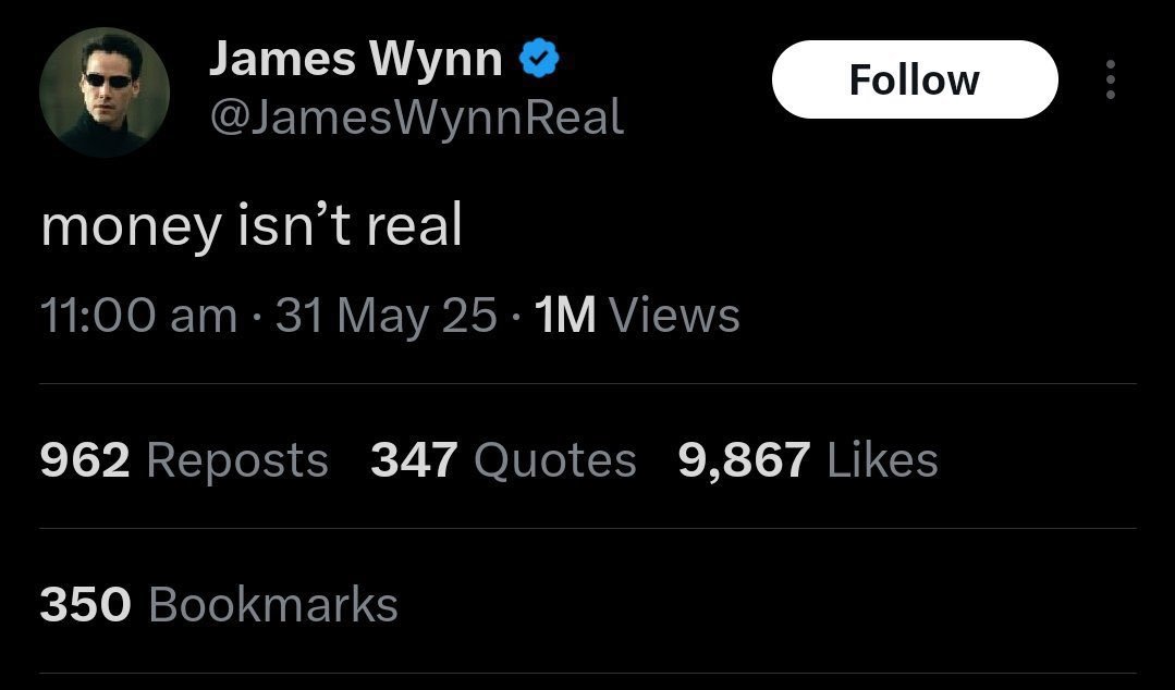 nirmaldarji0's tweet image. money isn&apos;t real .

🤡