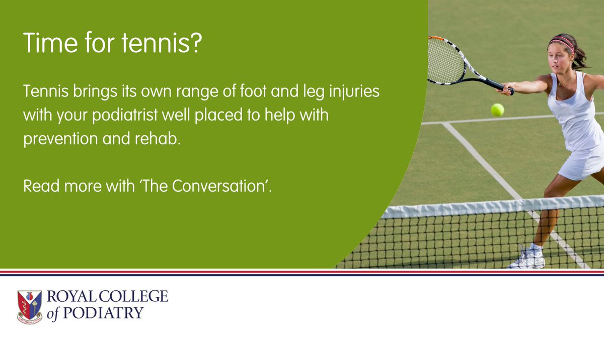 RoyColPod's tweet image. Congratulations to members Saj Afzal and Patricia Avery on another successful year of providing podiatry care at Wimbledon. Learn more about the kind of injuries they will have seen at theconversation.com/how-tennis-tak…