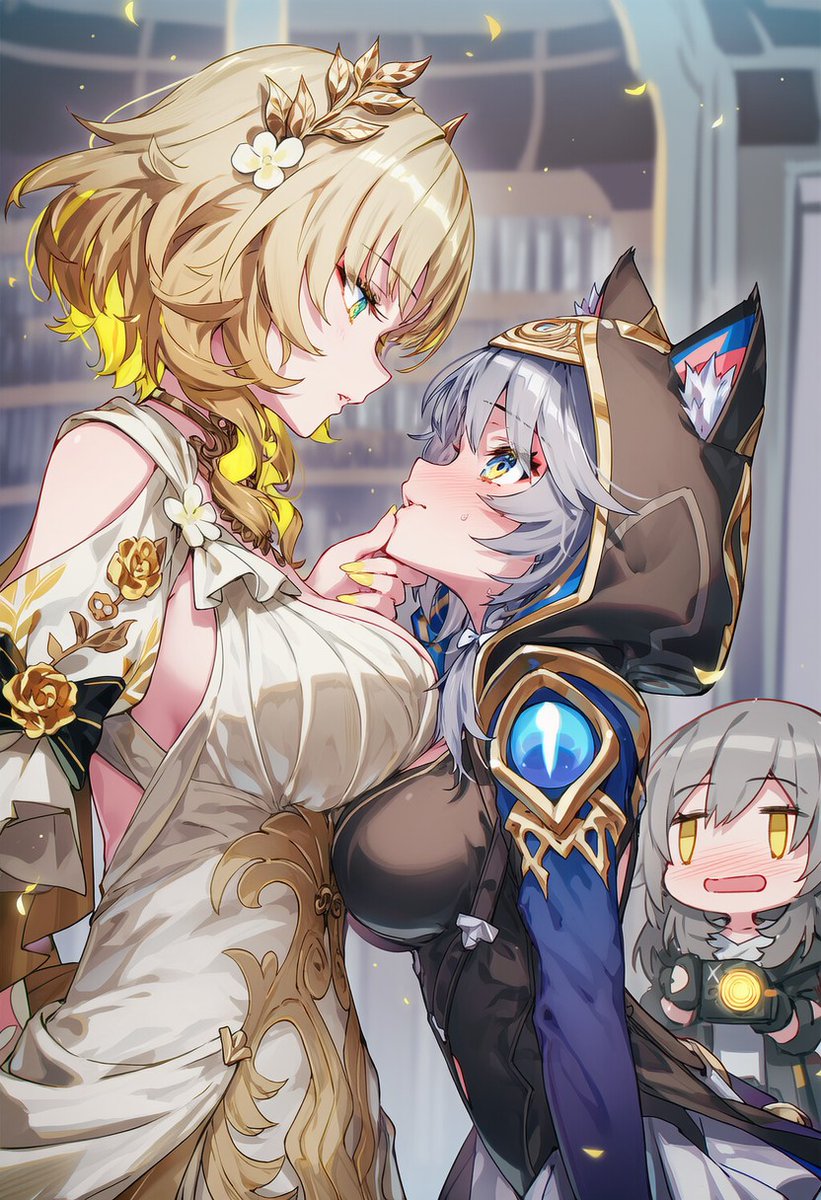 RaaiVault's tweet photo. Aglaea アグライア  
Cipher サフェル
Stelle 星 definetly taking some pictures for March 7th later...
#HonkaiStarRail https://t.co/LUengILZmO