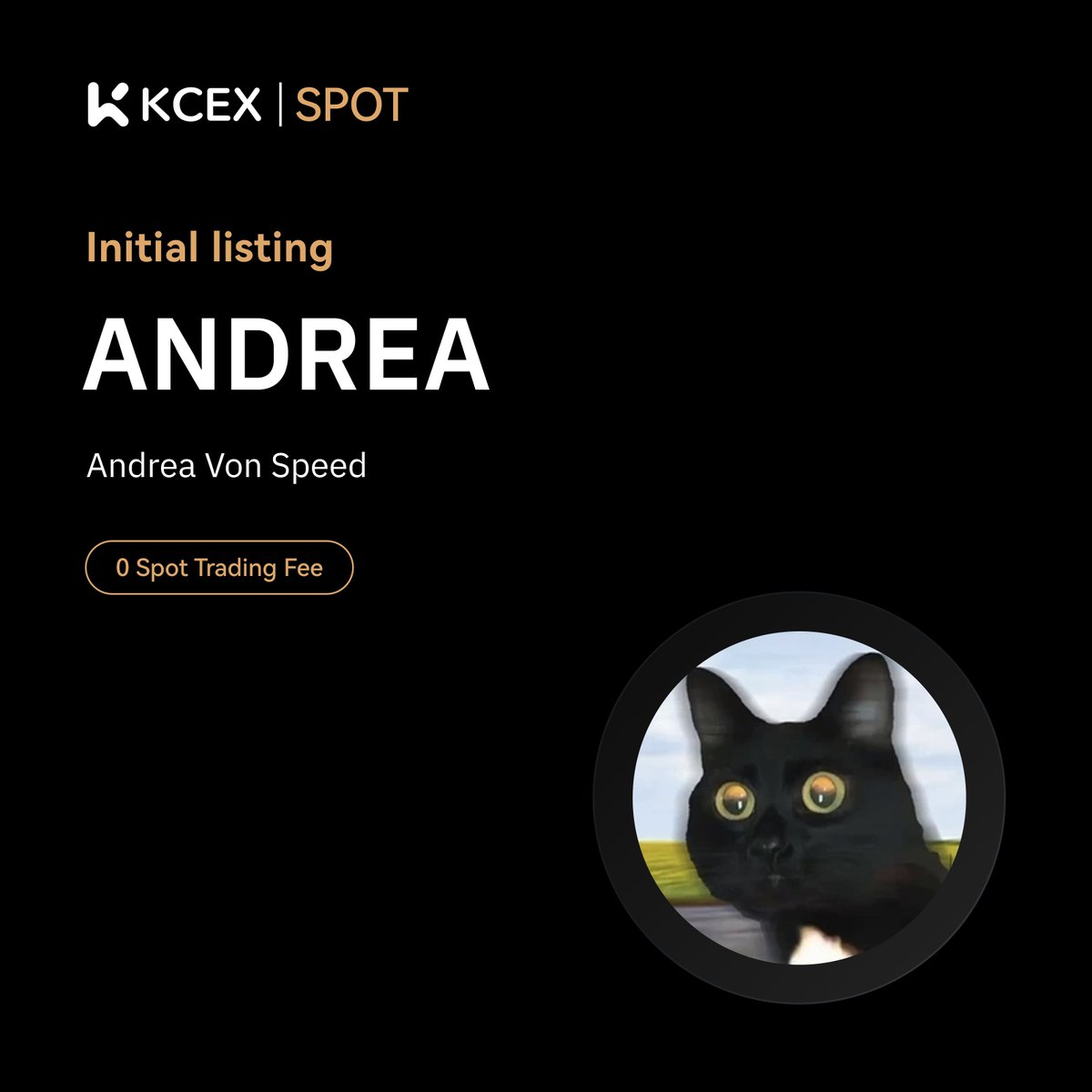 KCEX (@kcex_official) on Twitter photo KCEX Initial Listing🔥
<a href="/Andrea_VonSpeed/">Andrea Von Speed</a>, a meme coin on SOL chain, will be listed on the KCEX Spot Market.
Trading Pair: ANDREA/USDT
💼 Deposits: Opened
⏰ Spot Trading Starts: 2025-07-14 08:50 (UTC)
🌐 Details: kcex.com/support/articl… KCEX Initial Listing🔥
<a href="/Andrea_VonSpeed/">Andrea Von Speed</a>, a meme coin on SOL chain, will be listed on the KCEX Spot Market.
Trading Pair: ANDREA/USDT
💼 Deposits: Opened
⏰ Spot Trading Starts: 2025-07-14 08:50 (UTC)
🌐 Details: kcex.com/support/articl…