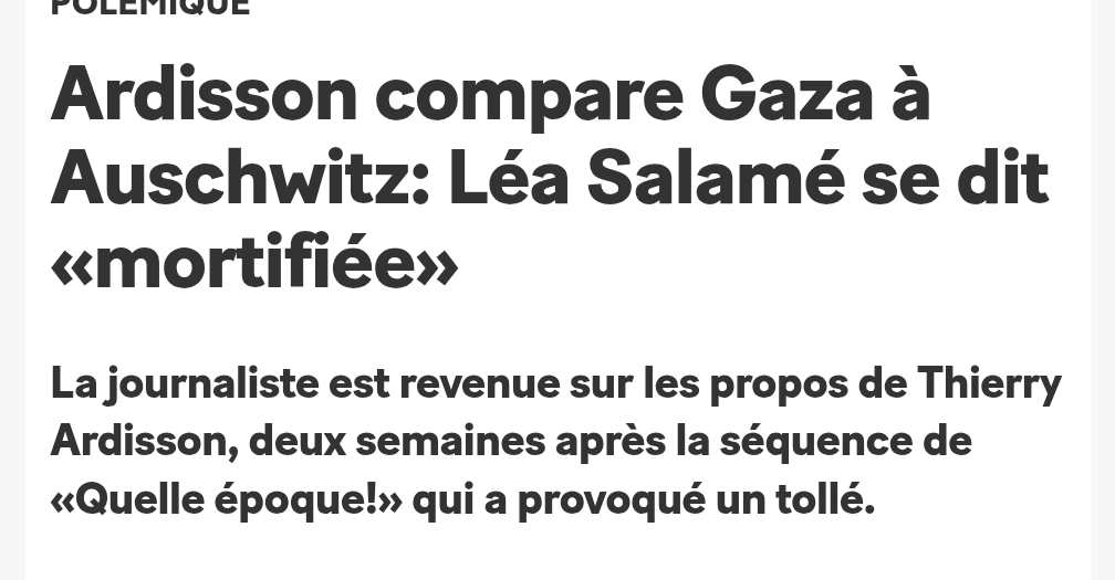 JEANBANVILLE1's tweet photo. @AlertesInfos Sa dernière prestation dans l'émission des gauchistes caviar "Quelle époque" la déshonorée pour toujours. https://t.co/bvFz7acg1D