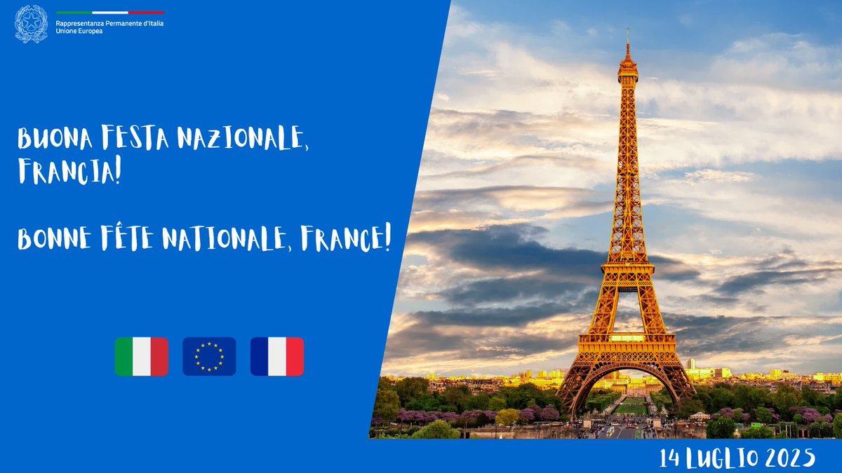 Italy 🇮🇹 in EU (@italyineu) on Twitter photo 🇮🇹🇪🇺| Buona festa nazionale ai colleghi di
<a href="/RPFranceUE/">La France dans l’UE 🇫🇷🇪🇺</a> e a tutti gli amici francesi 🇫🇷 🇮🇹🇪🇺| Buona festa nazionale ai colleghi di
<a href="/RPFranceUE/">La France dans l’UE 🇫🇷🇪🇺</a> e a tutti gli amici francesi 🇫🇷