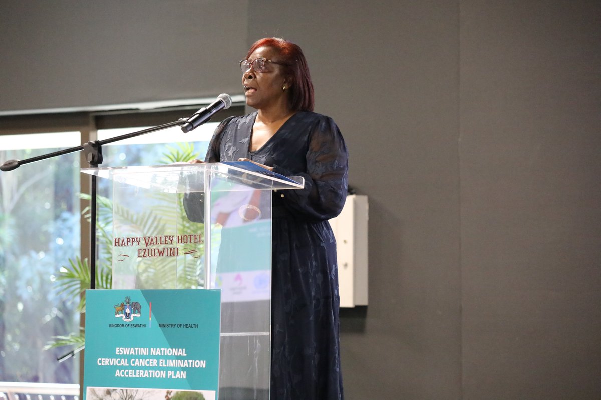 WEswatini's tweet image. "Your Royal Highness, your consistent leadership in the cervical cancer response sends a powerful message; that the health and dignity of Eswatini women and girls matter. Your presence today amplifies that message. You inspire urgency, and you give hope." - WHO Rep Dr Susan Tembo
