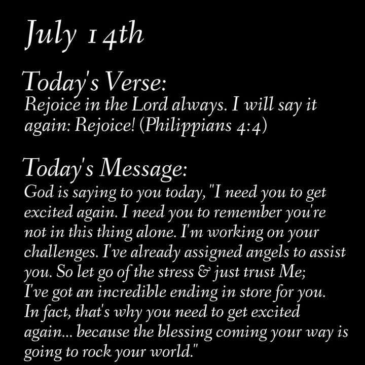 Here's a Monday confirmation along with a boost to awaken your spirit and uplift your day!
#HeIsWithYou 
#KeepMovingForward 
#HeIsWorkingItOut 
#Release
#ThisIsYourTime 
#ThankHimInAdvance  
 
Be well!
Dr. RC💜💛