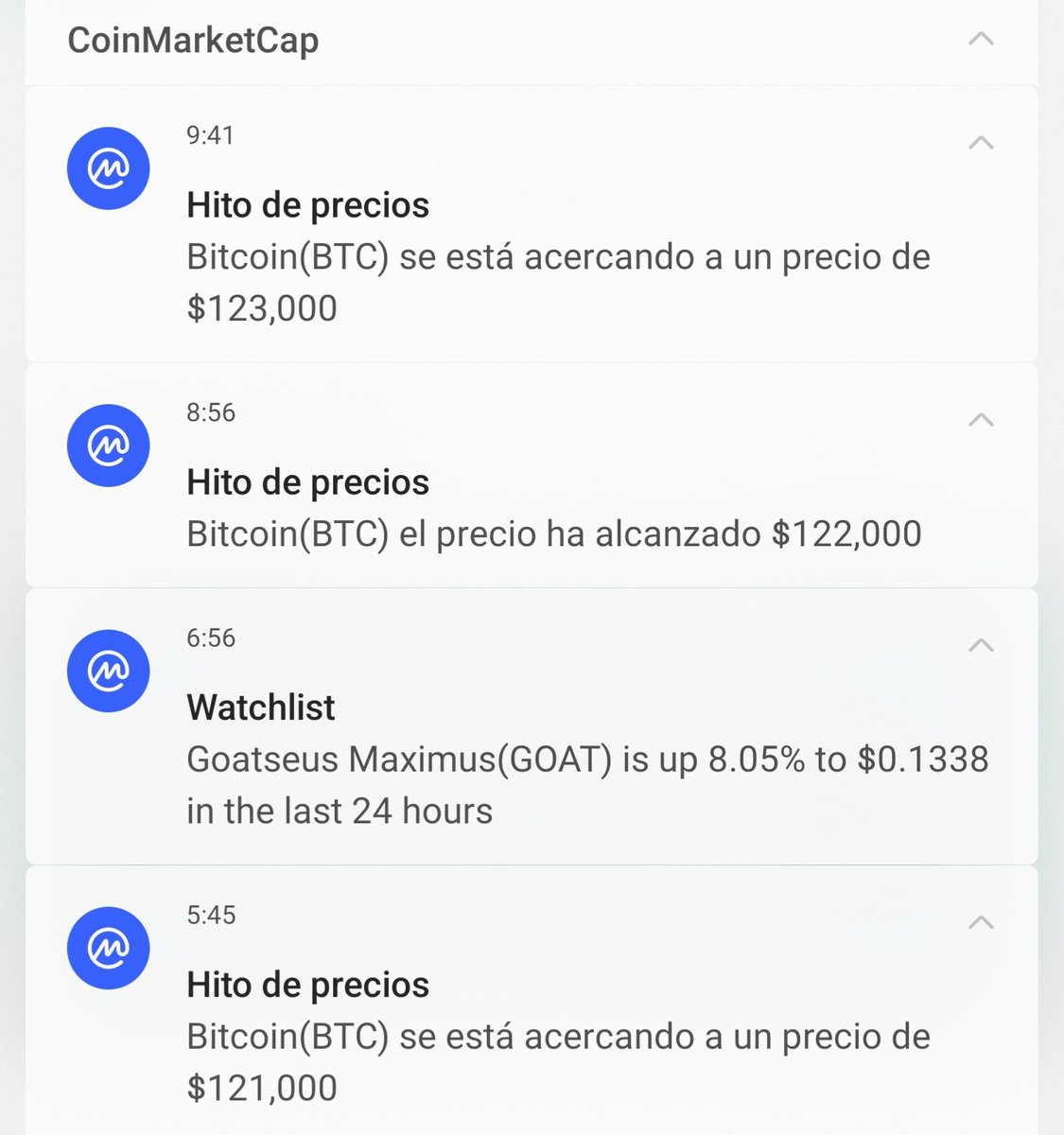 Feliz inicio de semana de máximos históricos de Bitcoin.