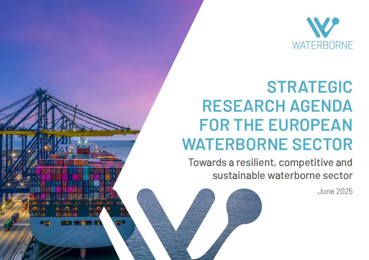 ECTRInews's tweet image. 🌊 ECTRI, as part of @WaterborneTP, presents the new Strategic Research Agenda for maritime R&amp;amp;I

It sets bold goals for 2040–2050: zero-emission, safe, connected &amp;amp; competitive waterborne transport

Thanks to Prof. Maria BOILE &amp;amp; all involved

Read the doc shorturl.at/Zw8BN