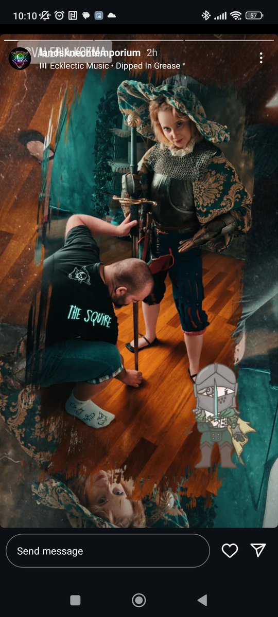 Vali getting tempted to take advantage of my position relative to her codpiece.