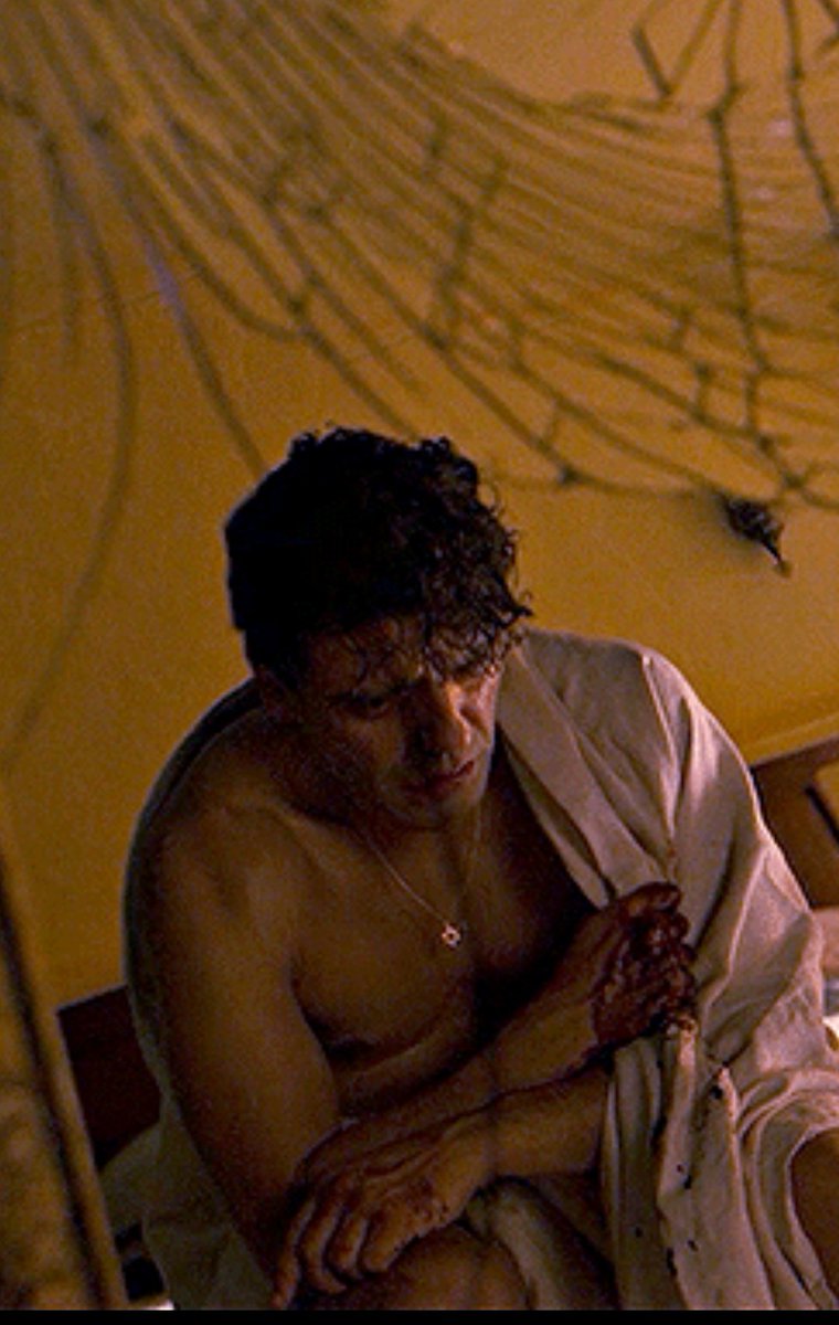 just now noticed how bloody his hands are in this scene