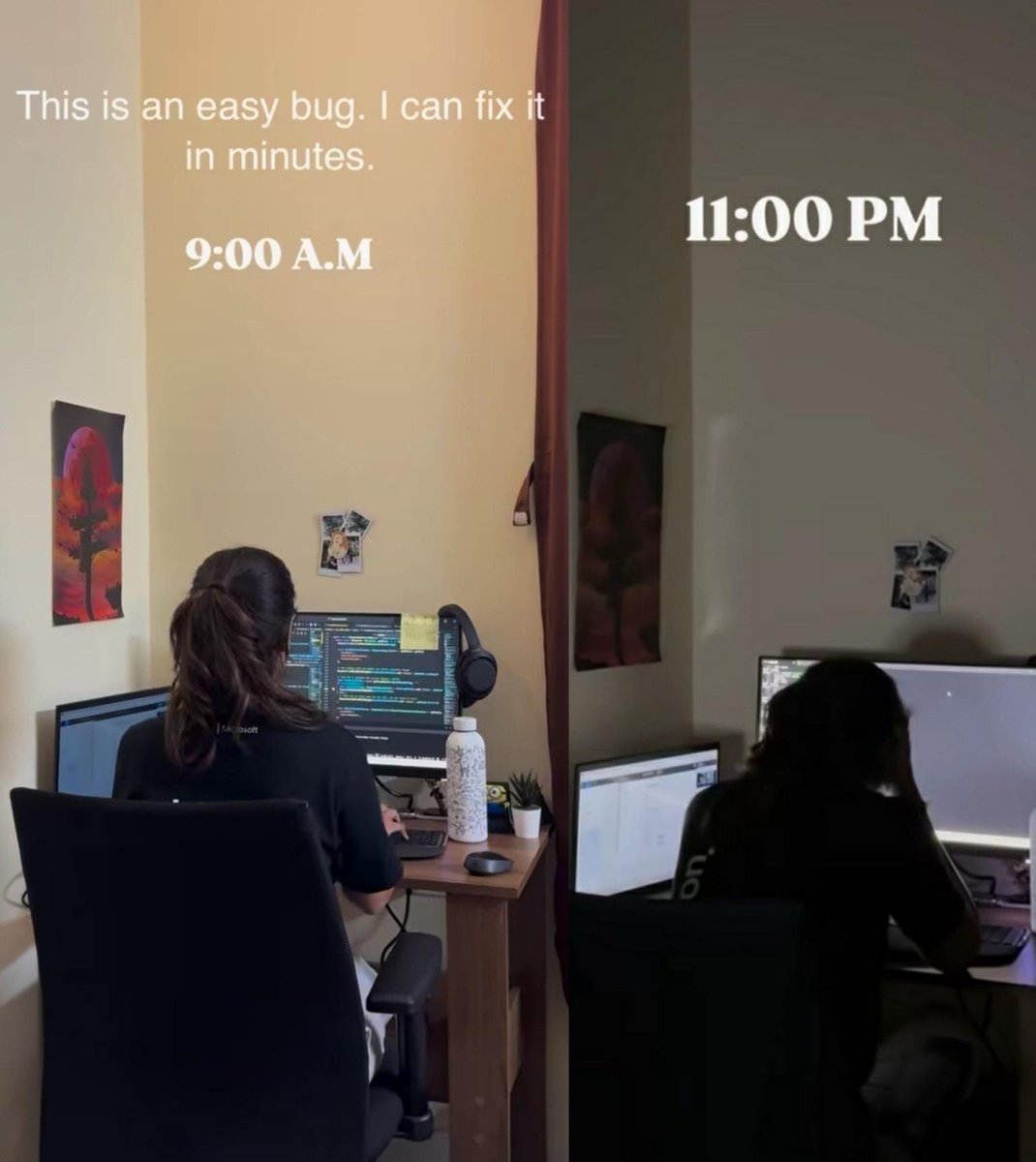 zeemscript's tweet image. It&apos;s just a bug 🤧😟