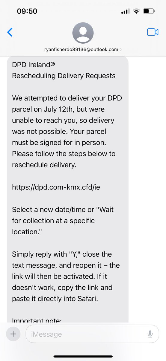 gianniponzi's tweet image. The new sms monitoring service  from @comreg isn’t working quite as expected. Flagging legit messages as “potential scam” but letting crap like this through. If you can’t determine this is an obviously dodgy domain, rethink your suppliers…