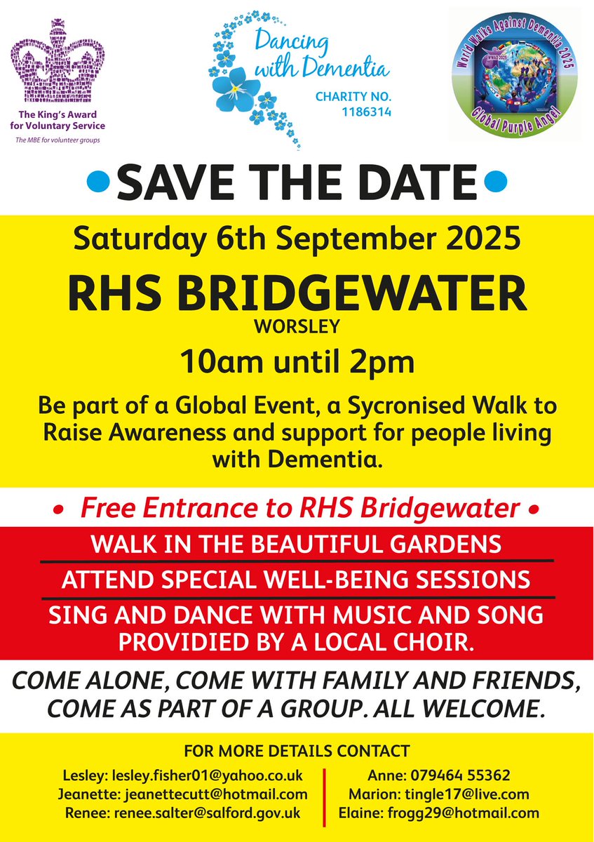 elaine fox (@elainefox18) on Twitter photo Calling all come join us at RHS (free entry ) help us raise awareness of Dementia x <a href="/MaryLizWalker1/">Mary-Liz Walker DL</a> <a href="/CEOSalfordCVS/">CEO @ Salford CVS 🇺🇦🇵🇸🏳️🌈</a> <a href="/salford_mayor/">SalfordMayor</a> <a href="/Joyredwood2/">Joy.redwood</a> please share info Calling all come join us at RHS (free entry ) help us raise awareness of Dementia x <a href="/MaryLizWalker1/">Mary-Liz Walker DL</a> <a href="/CEOSalfordCVS/">CEO @ Salford CVS 🇺🇦🇵🇸🏳️🌈</a> <a href="/salford_mayor/">SalfordMayor</a> <a href="/Joyredwood2/">Joy.redwood</a> please share info