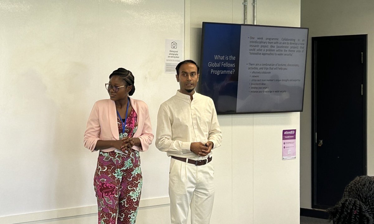 George A Constantinides (@gconstantinides) on Twitter photo Delighted to address ECRs from AIMS and <a href="/imperialcollege/">Imperial College London</a> who are gathered for a week to work on innovative approaches to water security. 15 nationalities! Thanks so much to AIMS, <a href="/ImperialECRI/">Early Career Researcher Institute (ECRI)</a> and the IRO. Here are Angela Tabiri and Helal Ahmed kicking off proceedings. Delighted to address ECRs from AIMS and <a href="/imperialcollege/">Imperial College London</a> who are gathered for a week to work on innovative approaches to water security. 15 nationalities! Thanks so much to AIMS, <a href="/ImperialECRI/">Early Career Researcher Institute (ECRI)</a> and the IRO. Here are Angela Tabiri and Helal Ahmed kicking off proceedings.