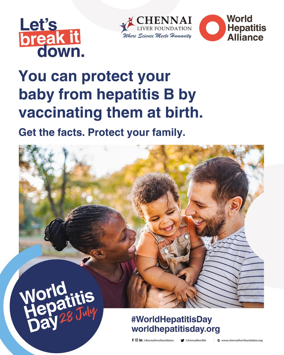 At birth, Hepatitis B vaccines are one of the safest, simplest, and most effective ways to safeguard your child. So give your children the gift of good health through vaccination.

#CLF #LiverHealth #WorldHepatitisDay2025 #HepatitisVaccine #HepatitisB #WorldHepatitisAlliance