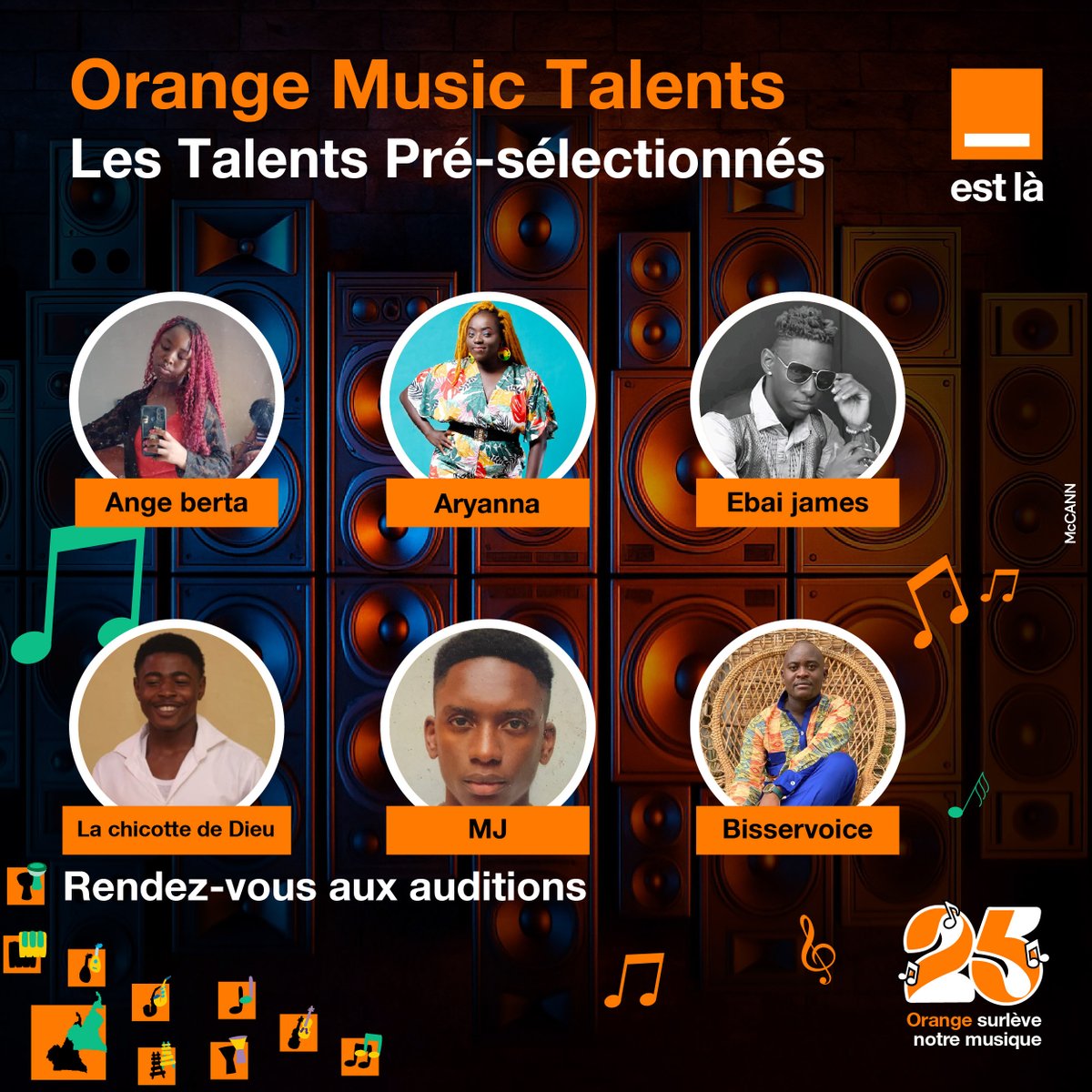 🎤 #OrangeMusicTalents 2025 : Félicitations aux talents ! 🎶
Voici les candidats retenus pour cette édition ! Le voyage commence…
La participation est gratuite, aucune somme d’argent n'est demandée.
Suivez les coulisses sur Starnews au 03112#.
#OrangeMusicTalents #OrangeEstLà