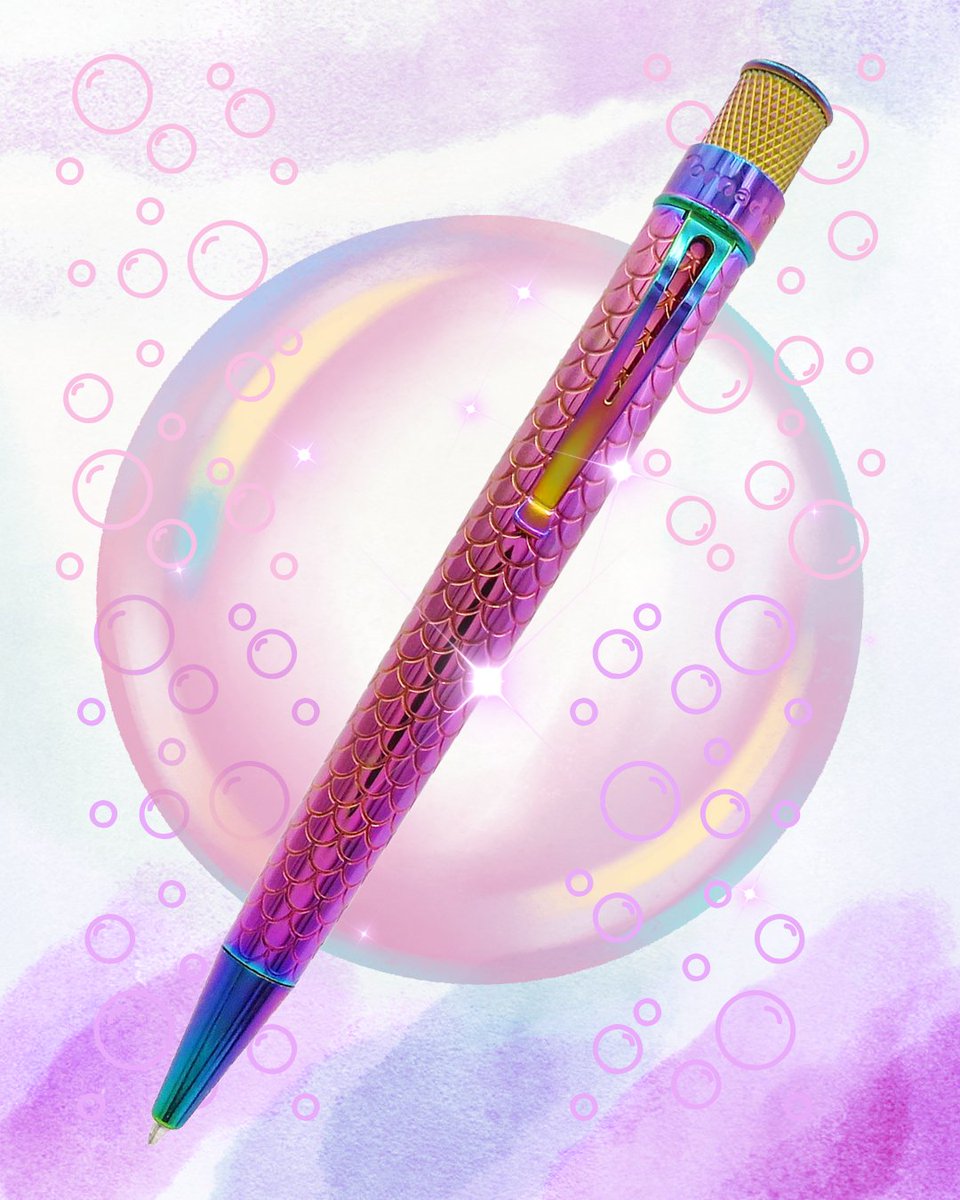 Discover #Retro51's enchanting #Mermaid Popper Rollerball, featuring a unique design that captures the essence of ocean adventures. 🐚 🧜‍♀️ 
>> tinyurl.com/bde8t8rz

#purepens #fountainpennetwork #stationery #stationerygeek #stationerynerd #writing #pennerd #pengeek #newpenday