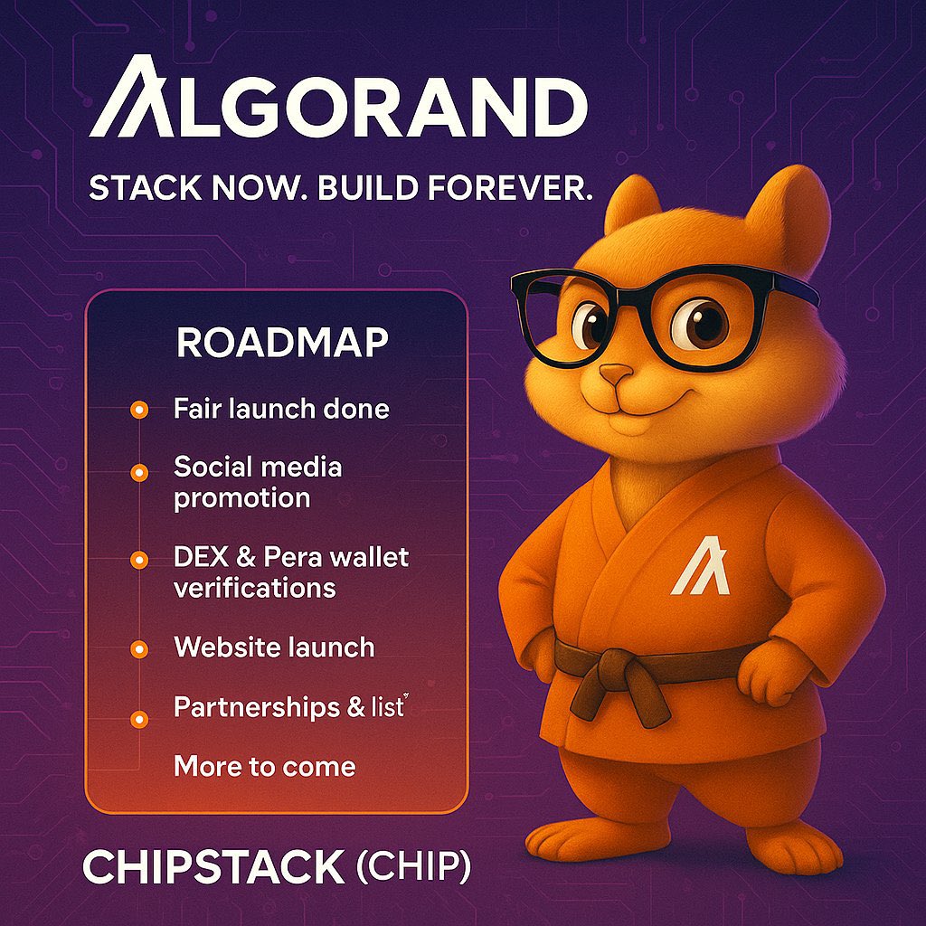 Captain web. (@princelekun01) on Twitter photo 🍟 NEW GEM ON #ALGORAND? Meet $CHIP! 🍟
Yes, the alt season we have been waiting for on <a href="/AlgoFoundation/">Algorand Foundation</a> is back!!
Chipstack is almost FULLY BONDED — 92% complete! Only 8% left before the liquidity locks forever!
Let me break down why $CHIP could be your next favorite hold 👇 🍟 NEW GEM ON #ALGORAND? Meet $CHIP! 🍟
Yes, the alt season we have been waiting for on <a href="/AlgoFoundation/">Algorand Foundation</a> is back!!
Chipstack is almost FULLY BONDED — 92% complete! Only 8% left before the liquidity locks forever!
Let me break down why $CHIP could be your next favorite hold 👇