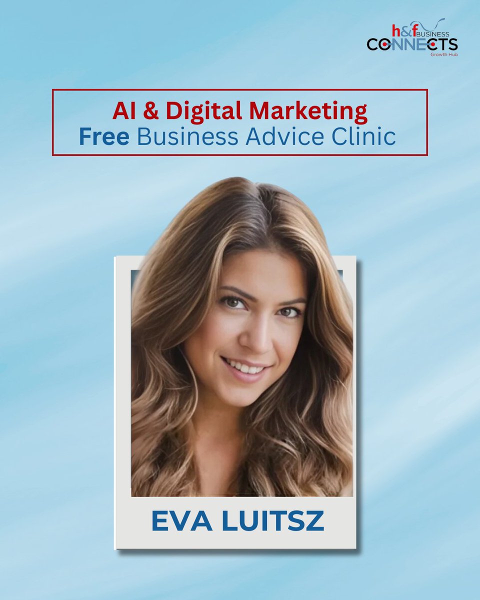 BizConnectsHF's tweet image. 🚀 AI & Digital Marketing Advice Clinic with Eva Luitsz
📍 Online | Wednesday 16 July | 4–6 PM
💬 Ask your questions, get real tools, and walk away with a plan
✅ Free for H&F residents and businesses
🎟 : eventbrite.co.uk/e/ai-digital-m…
@LBHF
#DigitalMarketing #SmallBusinessSupport