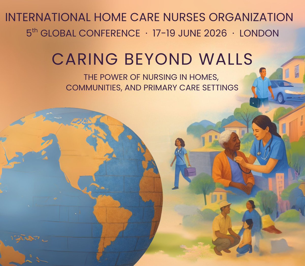 📅 Save the date!
The 5th #IHCNO Global Conference lands in LONDON 🌍
🗓️ 17–19 June 2026
📍 City St. Georges, University of London
Theme: Caring Beyond Walls

Home. Community. Primary care.
That’s where the power of nursing lives.

#IHCNO2026 #CaringBeyondWalls #NursingConference