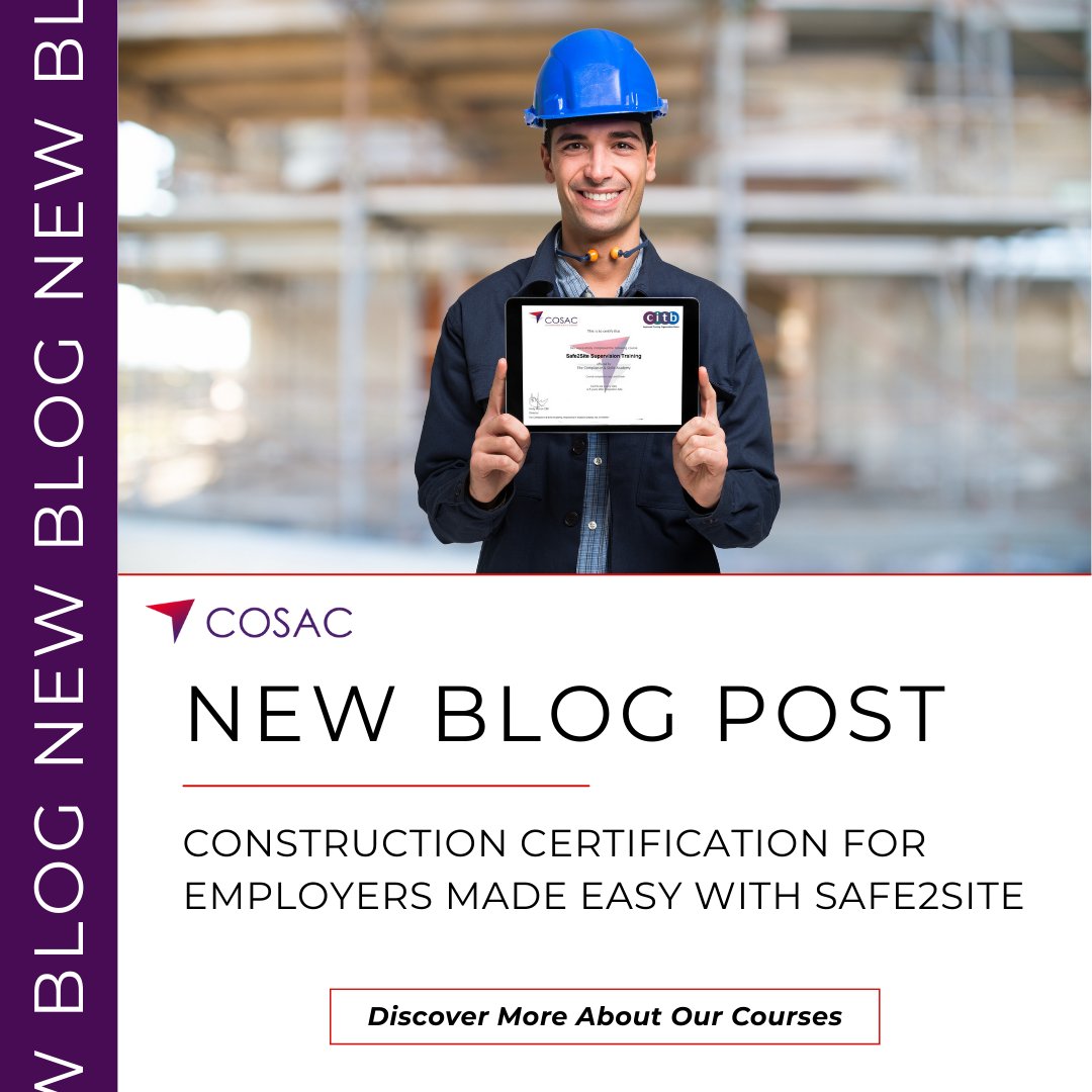 Struggling to get your team certified?

COSAC's Safe2Site makes construction training fast, online &amp; employer-friendly.

No travel. No hassle. Just 100% accredited learning.

👉 cosac.co.uk/news/construct…

#cscs #cscsgreencard #citb #constructiontraining #sssts #builders #engineers