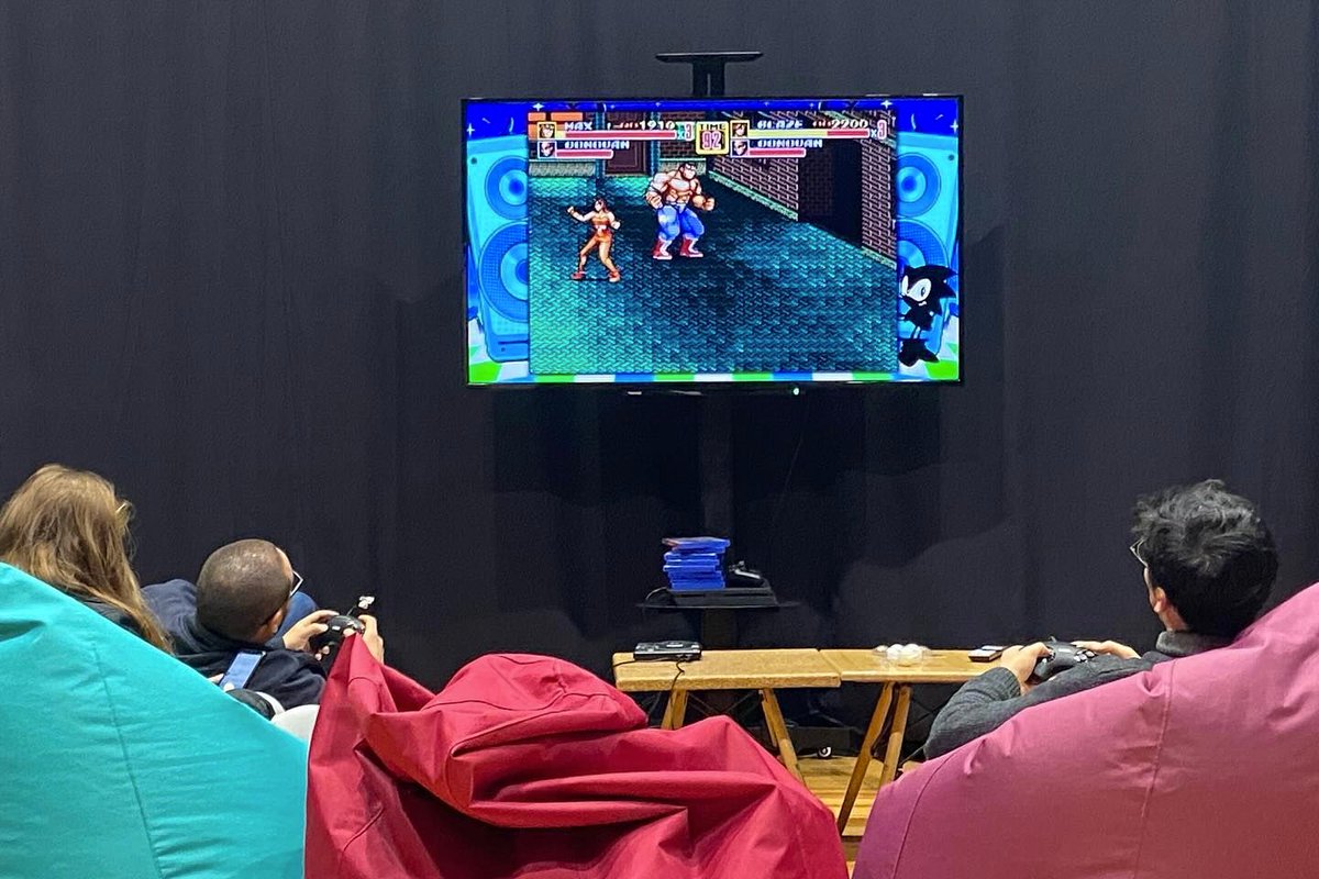 Throwback to Global Game Jam 2024! 😎 

Jammers relaxing during the jam at University of Aveiro , Portugal 

🔗 Play games from the site: buff.ly/TjLm1Gy &amp; this year's: buff.ly/20JKIma 

#GameJam
#GameDev
#IndieDev
#Impact
#Community
#indieGames