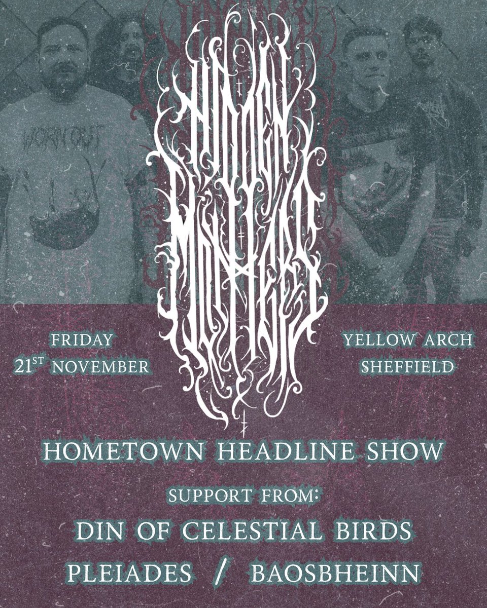 Hidden Mothers (@hiddenmothersuk) on Twitter photo SHEFFIELD! We headline <a href="/YellowArch/">Yellow Arch Studios</a> in November with support from our friends in Din of Celestial Birds, Pleiades and Baosbheinn. Tickets on sale now, grab yours quick! SHEFFIELD! We headline <a href="/YellowArch/">Yellow Arch Studios</a> in November with support from our friends in Din of Celestial Birds, Pleiades and Baosbheinn. Tickets on sale now, grab yours quick!