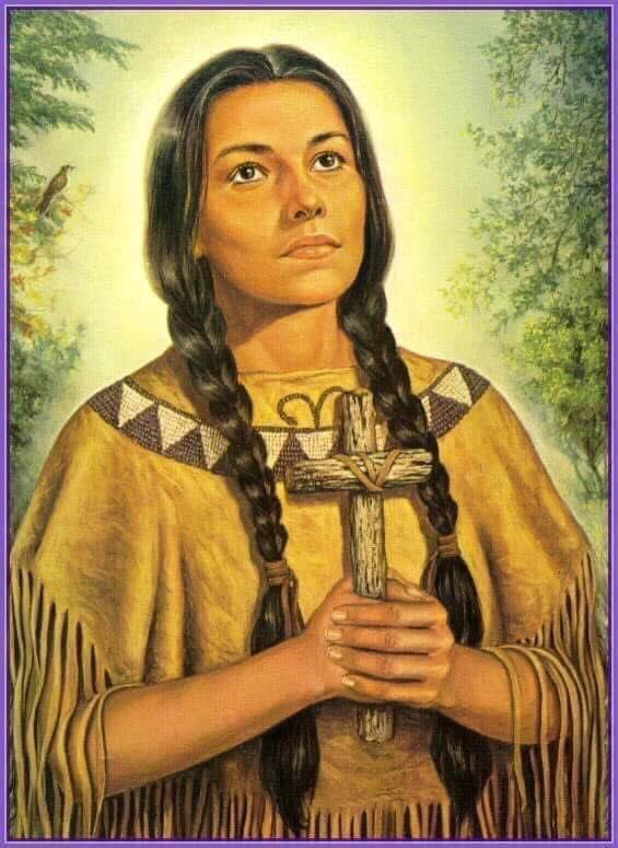 Saint Kateri Tekakwitha.

Saint of the Day for July 14th

(1656 – April 17, 1680)

St. Kateri Tekakwitha is the first Native American to be recognized as a saint by the Catholic Church.