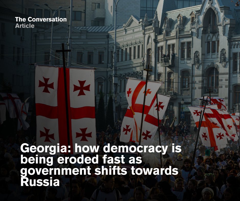 University of Essex (@uni_of_essex) on Twitter photo Once a post-Soviet success story, Georgia has once again slid into authoritarianism.
Professor Natasha Lindstaedt of <a href="/uniessexgovt/">Government @ Essex</a> explores
how the Georgian people feel as democracy has been eroded in their country.
brnw.ch/21wU7Ex Once a post-Soviet success story, Georgia has once again slid into authoritarianism.
Professor Natasha Lindstaedt of <a href="/uniessexgovt/">Government @ Essex</a> explores
how the Georgian people feel as democracy has been eroded in their country.
brnw.ch/21wU7Ex