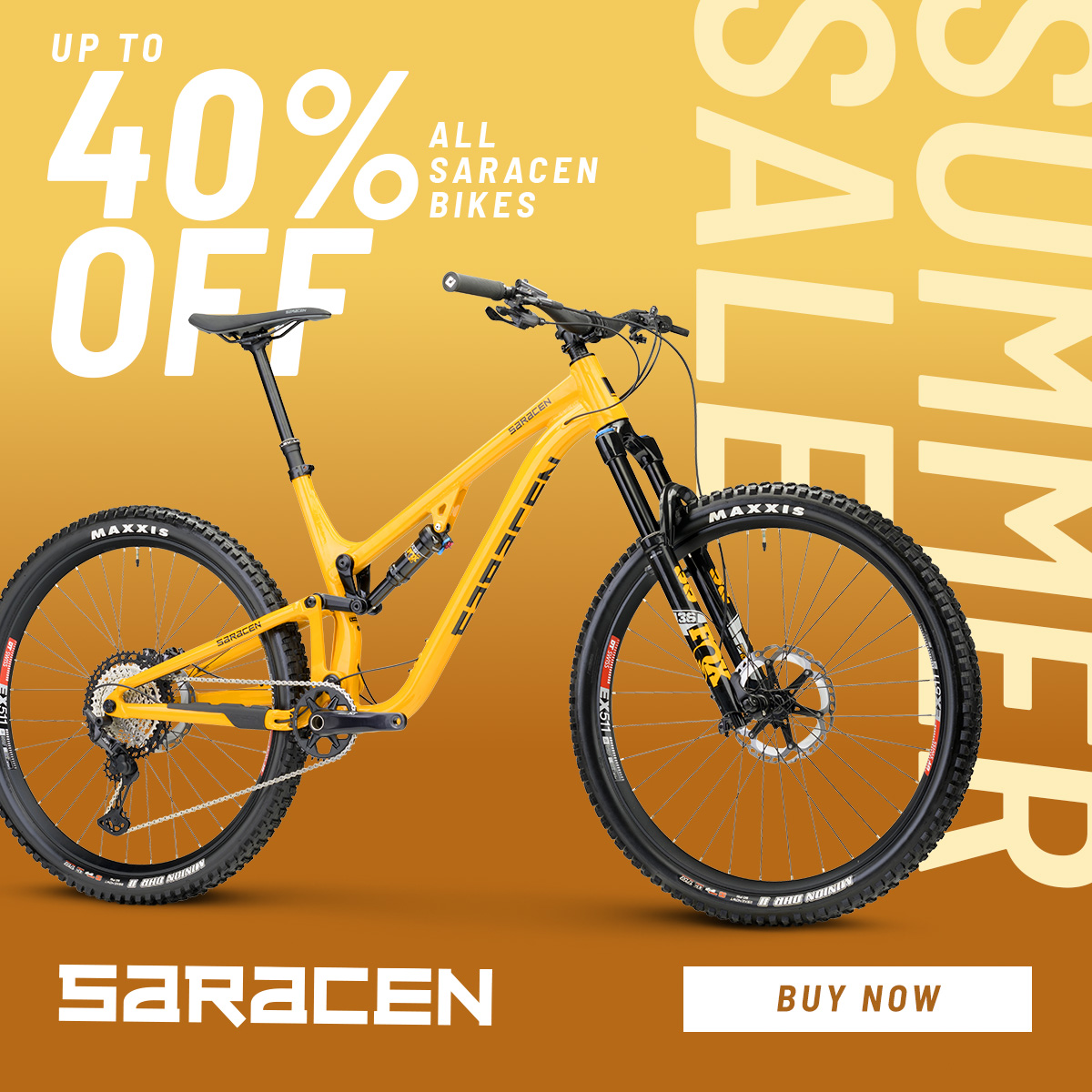 The Saracen Summer Sale continues! 

You can save up to 40% off across our entire range of award-winning MTB's. 

Plus, you can spread the cost with our finance options available at the checkout. Click the link and shop now 🔗saracen.co.uk

#SaracenBikes