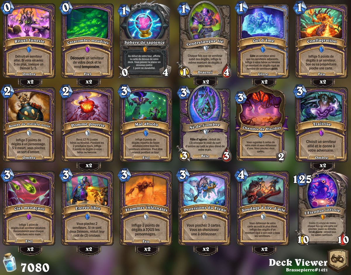 For warlock fans, here's a Ciseless OTK list. Enjoy!
#wildhearthstone #warlock