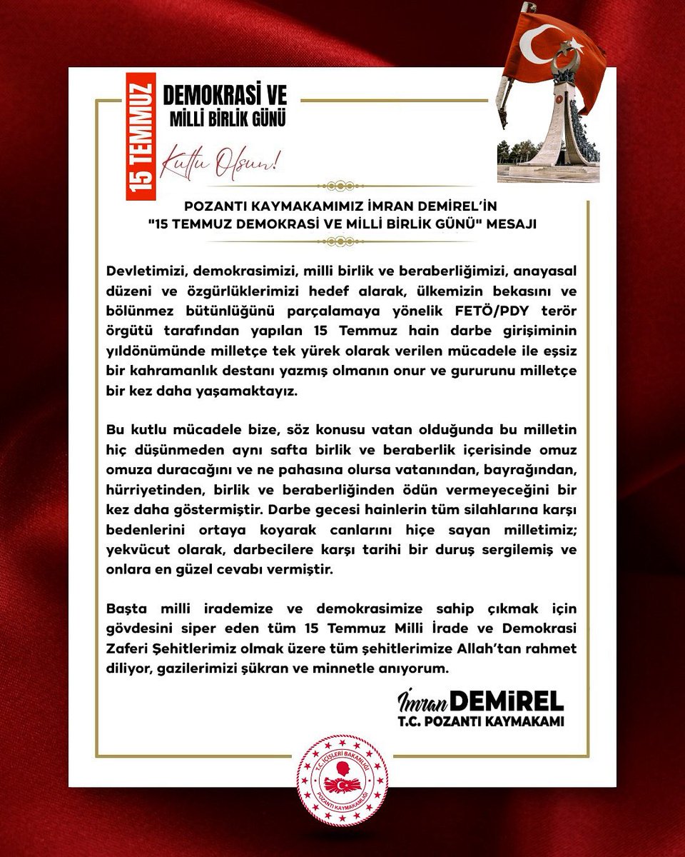 T.C. POZANTI KAYMAKAMLIĞI (@pozantikymk) on Twitter photo 