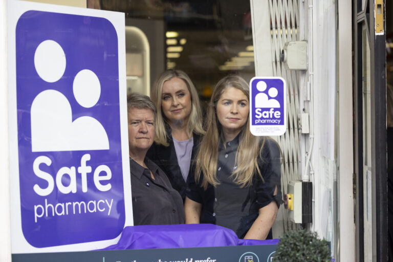 The Safe Pharmacy service offers support to all those experiencing domestic abuse or coercive control. Access domestic violence support services through the use of a safe phone, in a safe place, in your community pharmacy.

Look for the Safe Pharmacy sign to get support. You are