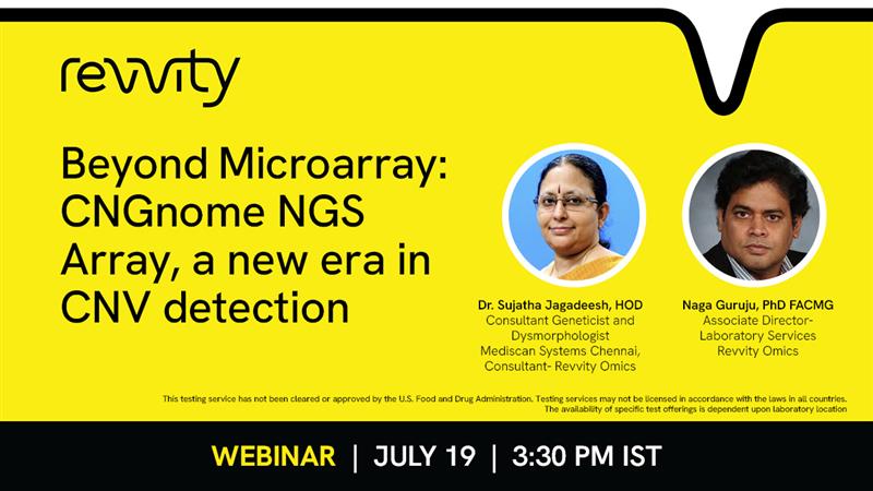 Can your current CNV test detect all critical variants? CMA has its limits. Discover how CNGnome® NGS Array is transforming diagnostics with enhanced breakpoint detection and genome-wide coverage.

Save your spot ms.spr.ly/6019SAqBW