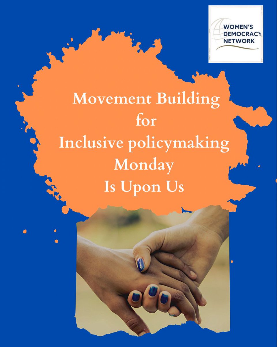It’s #MovementBuildingMonday! 💪🏾
Let’s grow the power of people to demand inclusive policymaking for women &amp; excluded groups.

Movements change policy.
Movements build power.
Join the movement. 🔗

#InclusivePolicymaking #WomenLead #WDNZimbabwe #PolicyForAll