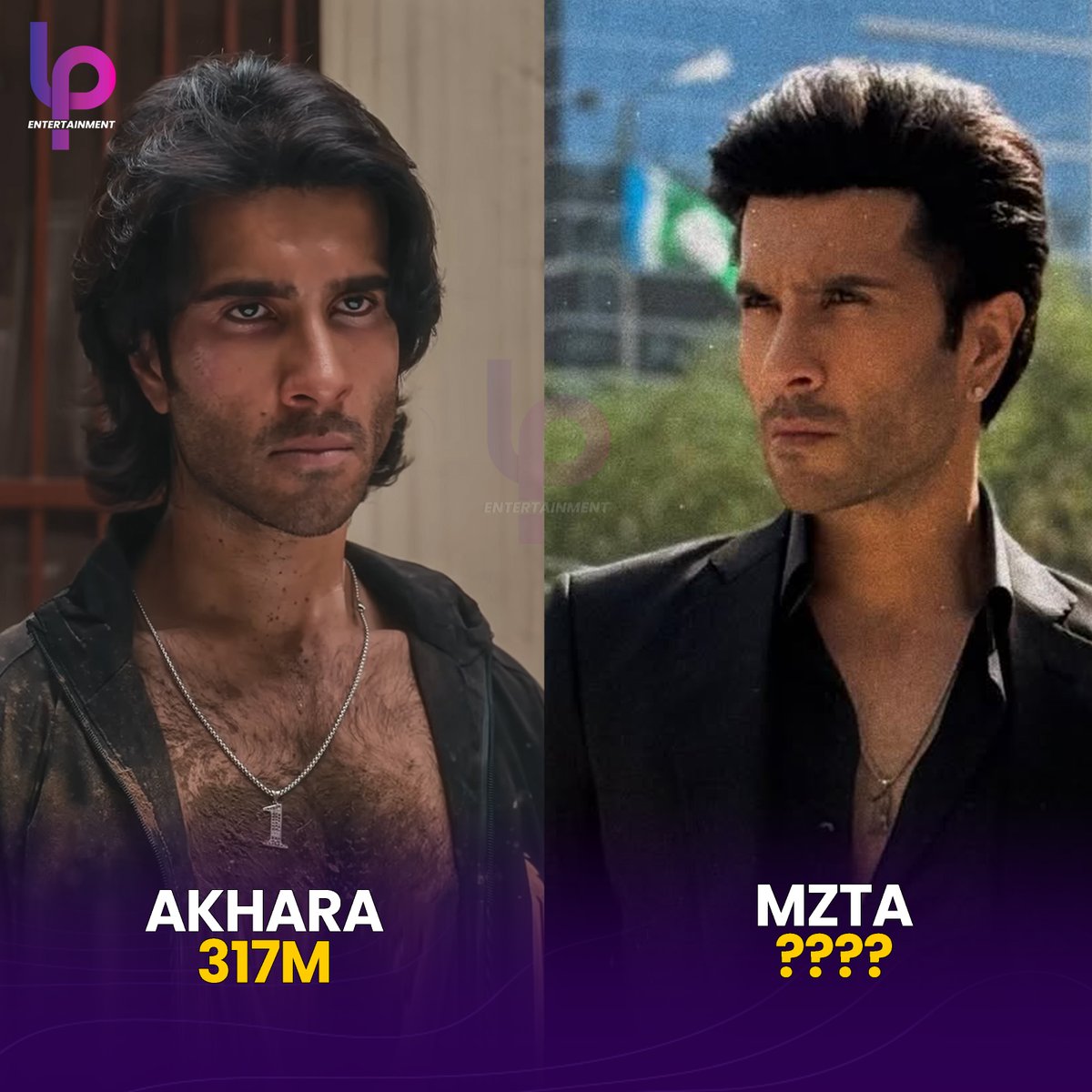LP_Entertainmnt's tweet image. Feroze Khan's drama serial #Akhara is the first #GreenEntertainment drama to hit 300M Views on YouTube. What do you expect from his comeback drama #MeinZameenTuAasman, starting soon on Green TV?
#Akara #FerozeKhan #SonyaHussyn #MeinZameenTuAasman #HibaBukhari #LPEntertainment
