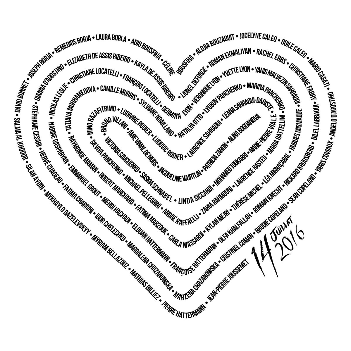 Pensées pour les victimes, leurs proches et tous ceux qui souffrent encore 9 ans après