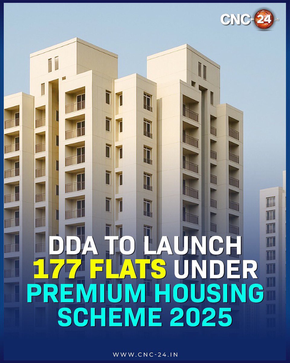 cnc24official's tweet image. 🏙 177 new hopes, one #bigreform.

DDA rolls out its #Premium #Housing #Scheme2025—offering HIG, MIG, and LIG flats across Delhi via e-auction. Plus, major policy changes to boost commercial development and ease of doing business.

👉 Full story link: cnc-24.in/dda-to-launch-……