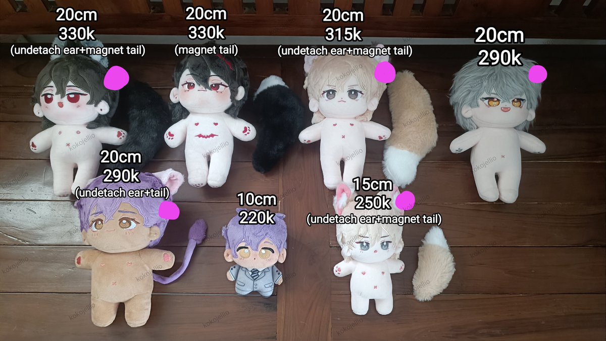 kokojellio's tweet photo. WTS - Ensemble stars enstars fan doll hand puppet 25cm 20cm 15cm 10cm 5cm
ready kamar (dom bogor)

harga tertera di foto
🩷 +birth certi/bonus
*condi ga semua 100% mulus, akan diinfo

boleh dm untuk detailnyaa~
#warungenstars #warunganime https://t.co/jHMQ9U2wKE