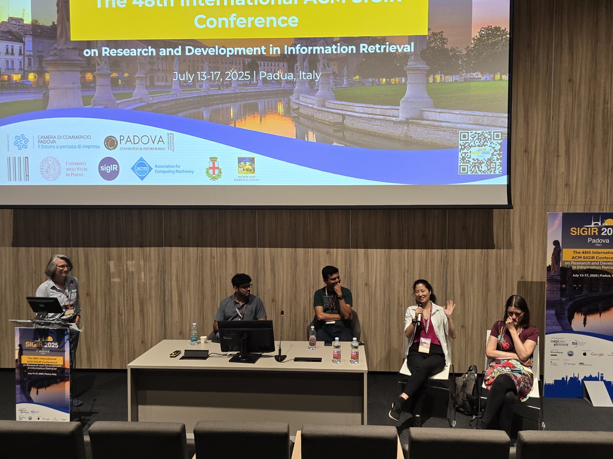 peterpaws's tweet image. A good thought-provoking panel at the start of @SIGIRConf 2025 #SIGIR2025 "Is Search Dead? The Rise or Demise of Search in the Era of LLMs". Many valuable points on the topic from an excellent team of panelists.