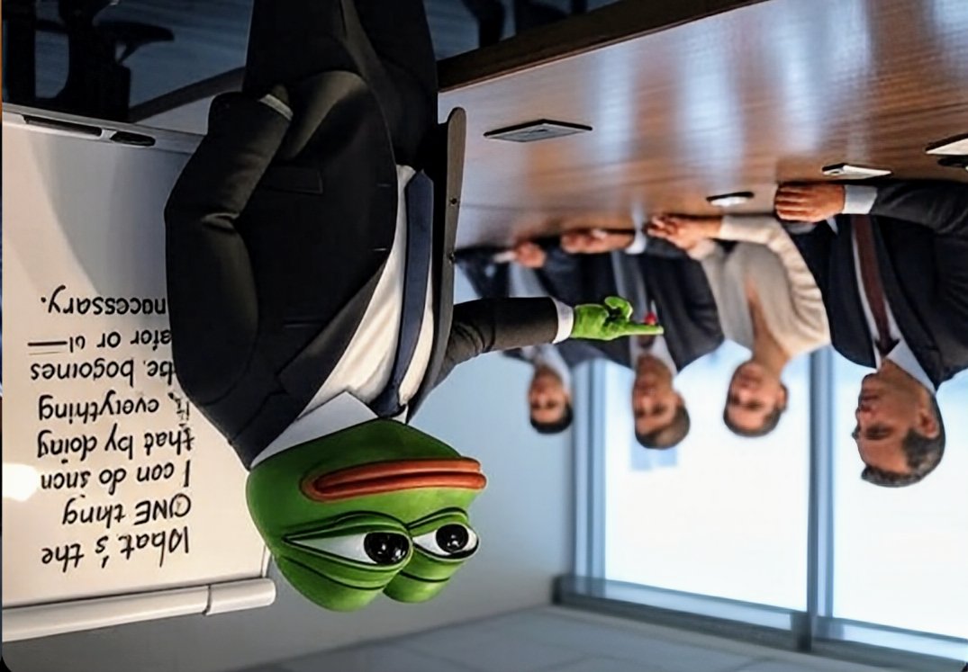 New Monday. 1,000 tasks to do.
Flip the script like Inverted Pepe 🐸
Focus on the ONE thing that makes the rest easier or unnecessary.
Chaos bows to clarity 👑