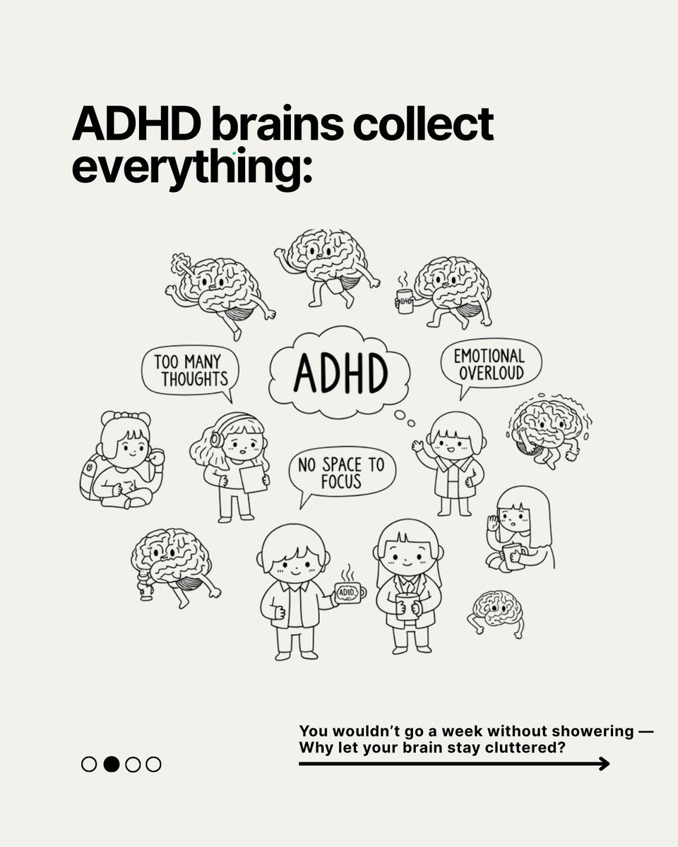smart_notion's tweet image. Is your mind constantly cluttered?
💧 Meet the Digital Shower:
→ Clear your head
→ Regulate emotions
→ Get grounded in just 5 minutes.
💬 Comment “RESET” to try it free + join our ADHD-safe community
You don’t have to do this alone.