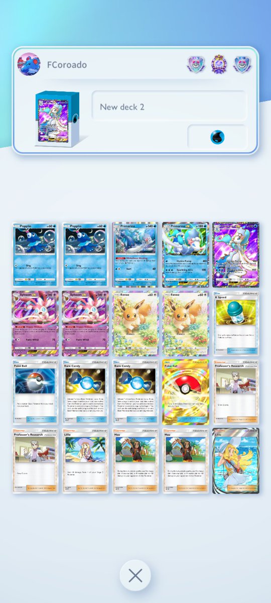 FCoroado's tweet image. Just hit the master ball rank with primarina!