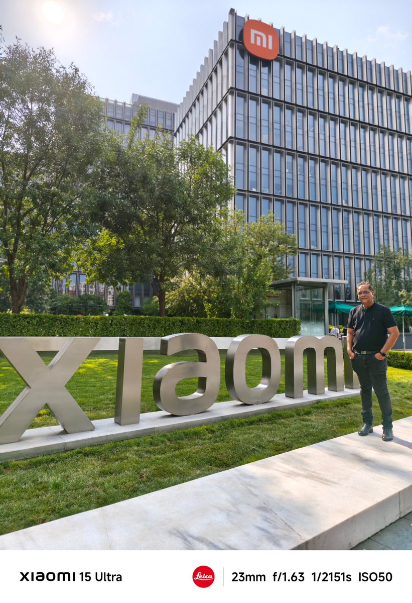 mathursudhin's tweet image. Great to be back at our HQ! Looking forward to strategize for a solid H2 2025 and beyond. Will be testing out some cool new products that we launched recently. Stay tuned for updates. Let me know if there's anything special you want to see from me. #Xiaomi #XiaomiInnovation