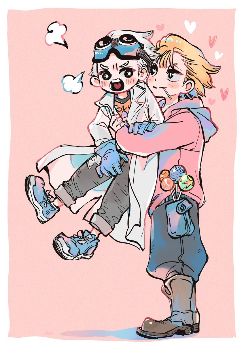 Amayadoryi's tweet image. スゼ🍭🥽

🍭「捕ーまえた！」
(からもう俺だけのモノ）