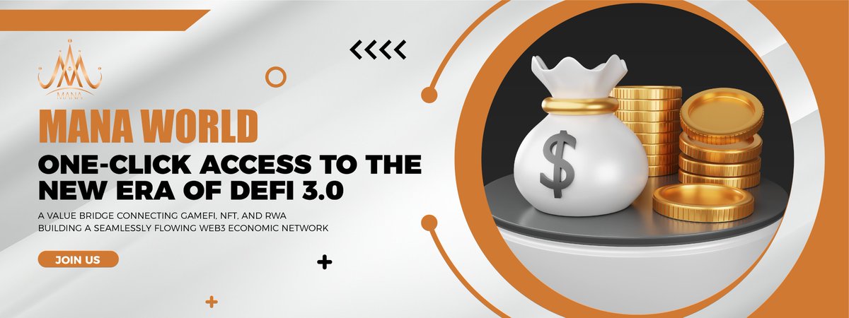 🌐 #MANAWORLD #Web3 #DeFi3.0

✅ One-Click Access to the New Era of DeFi 3.0
🚀 A Value Bridge Connecting GameFi, NFT, and RWA
🔥 Building a Seamlessly Flowing Web3 Economic Network