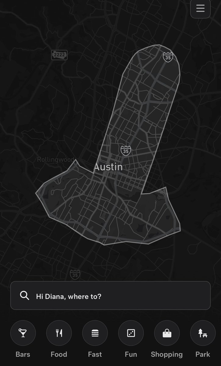 Gabe__MD's tweet image. Robotaxi service area expanding after three weeks.
Only Tesla would design a service area like this!
Thanks to @99_Colorado