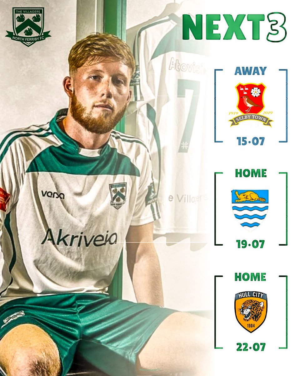 North Ferriby F.C (@north_ferribyfc) on Twitter photo 𝗡𝗘𝗫𝗧 𝟯 for the Villagers as we travel to Selby Town before back-to-back home fixtures against <a href="/bevtownfc/">Beverley Town FC</a> and <a href="/HullCityAcademy/">Hull City Academy</a>
#UpTheVillagers | #WeAreFerriby 𝗡𝗘𝗫𝗧 𝟯 for the Villagers as we travel to Selby Town before back-to-back home fixtures against <a href="/bevtownfc/">Beverley Town FC</a> and <a href="/HullCityAcademy/">Hull City Academy</a>
#UpTheVillagers | #WeAreFerriby