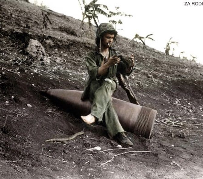 🎇 Marine’s Fourth of July Rest on a 16″ Shell 🇺🇸🪖