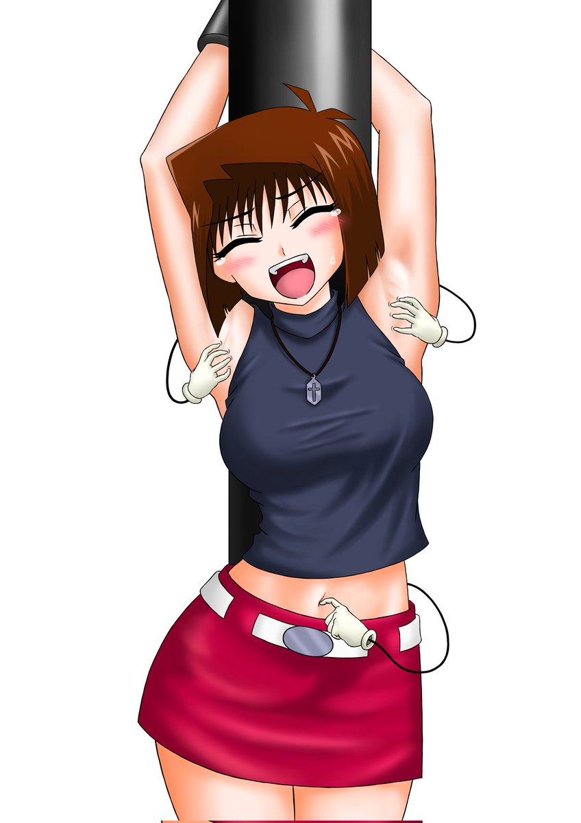 真崎杏子のくすぐりイラストが完成しました…！
やっぱりこの服装えっち過ぎる(笑)

くすぐられる前の強気な表情、へそのみをくすぐられ歯を食いしばる表情、そしてそれらのセリフありバージョンはファンボックスにて公開します！