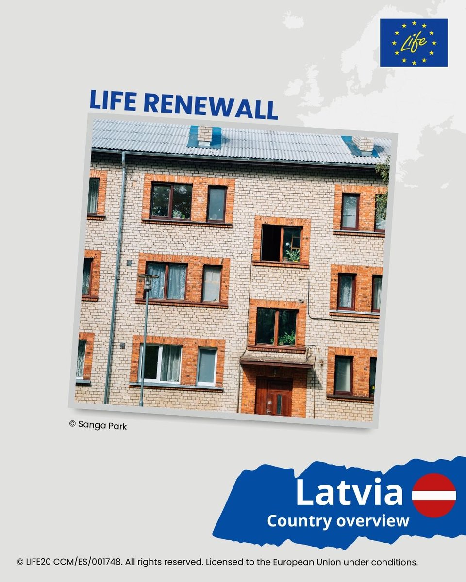 In Riga, #LIFEProject RenewALL is working to refurbish neighbourhoods by improving homes and the surrounding infrastructure for more vibrant and sustainable urban environments🏘️🌳

Read more in the #LIFEProgramme Latvia factsheet 👉🏽 europa.eu/!Nyn76Y
